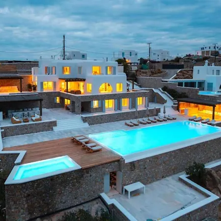 Villa Nokly-Mykonos With Sea Views And Exceptional Amenities Psarou (Mykonos)